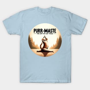 Zen Whiskers - Cat Yoga Master T-Shirt